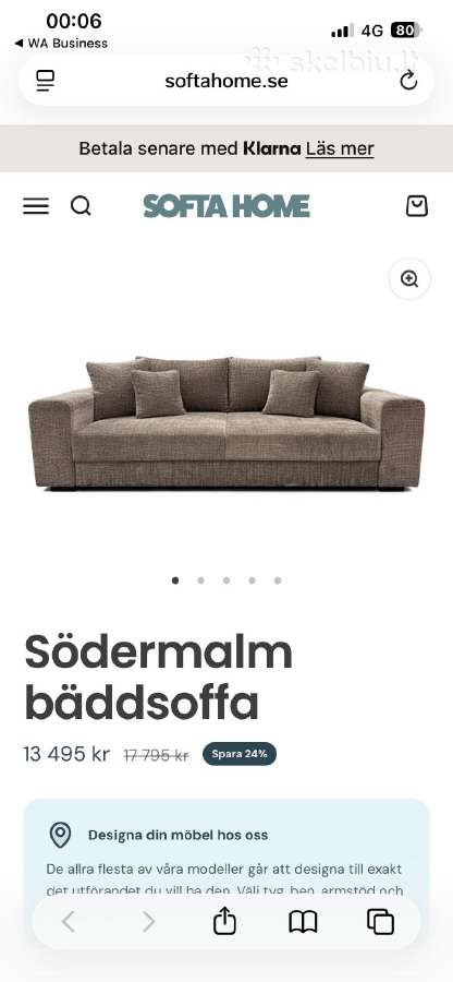 Nauja Sofa-lova - nuotraukos Nr. 5