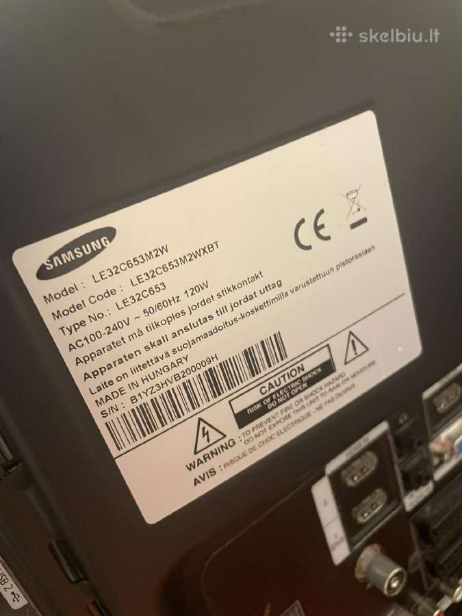 Televizorius Samsung LCD 32 coliai. 83 cm. - nuotraukos Nr. 6