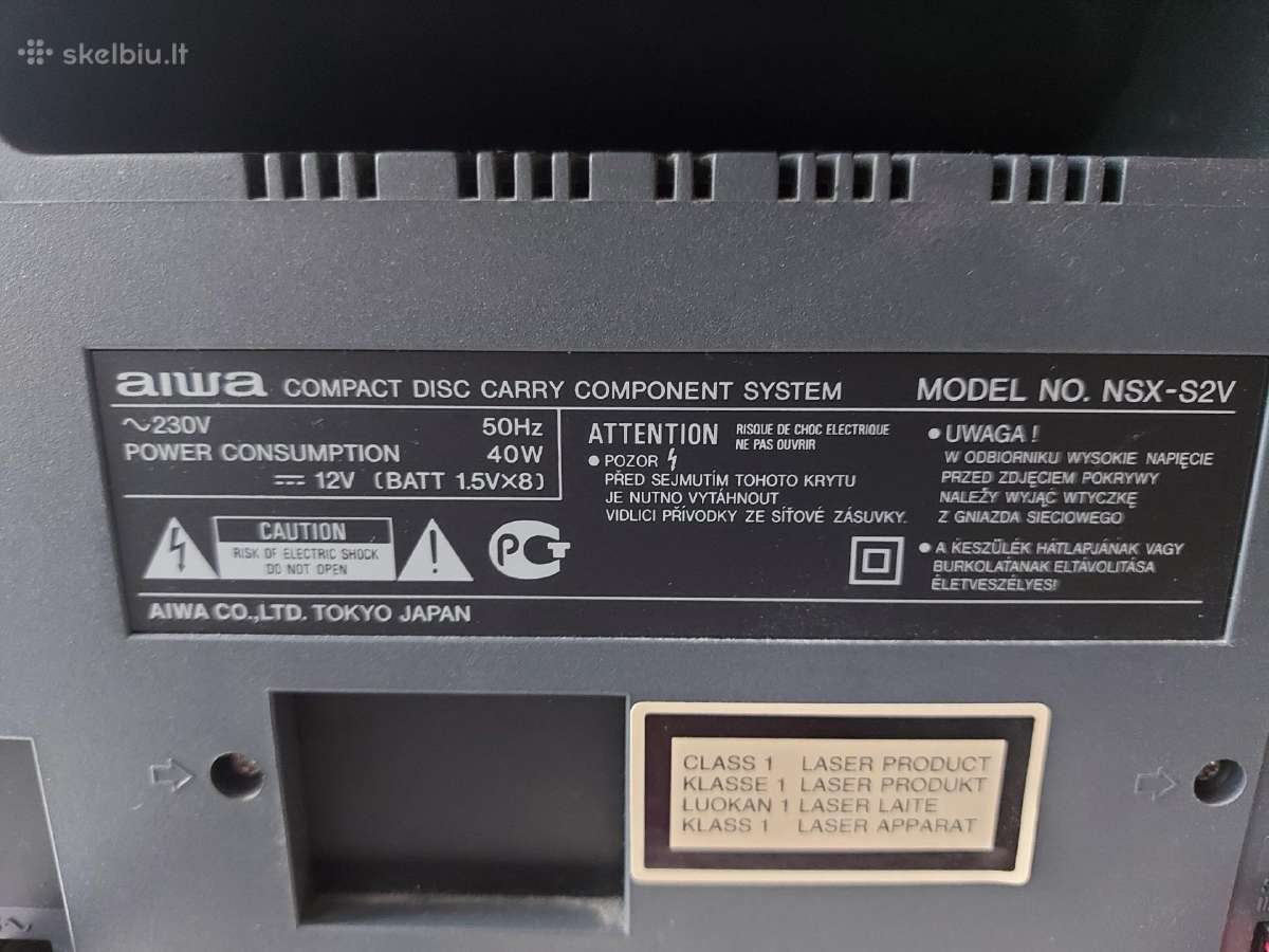 Muzikinis centras aiwa nsx-s2v - nuotraukos Nr. 3
