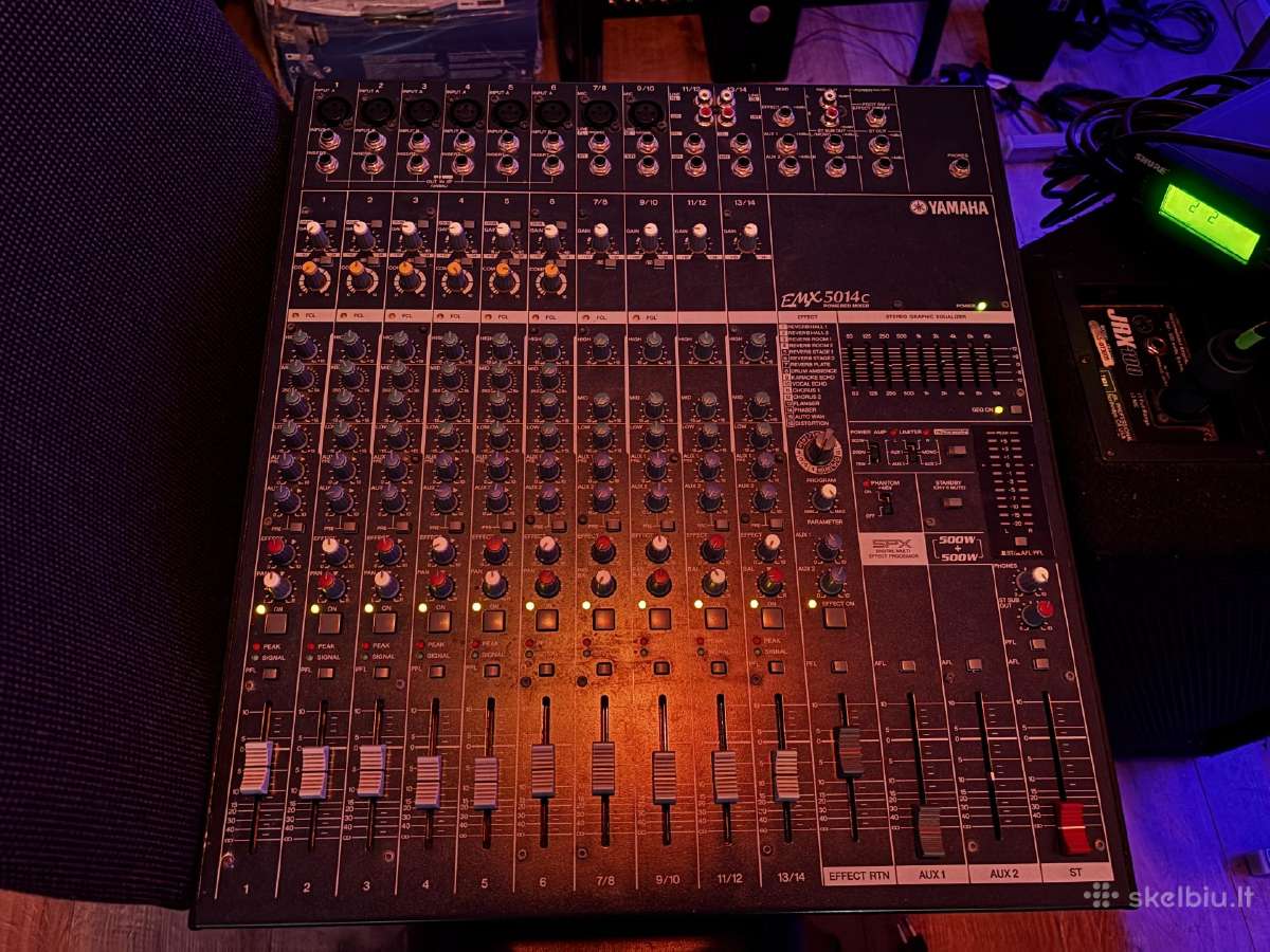 Parduodamas Yamaha Emx5014c powered mixer - nuotraukos Nr. 2