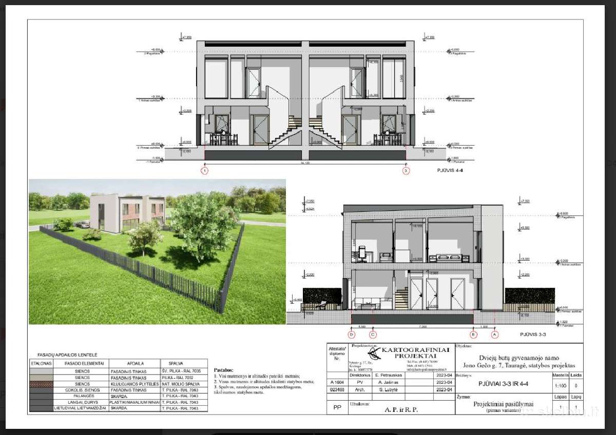 Sklypas Tauragėje su dvibučiu projektu - nuotraukos Nr. 6