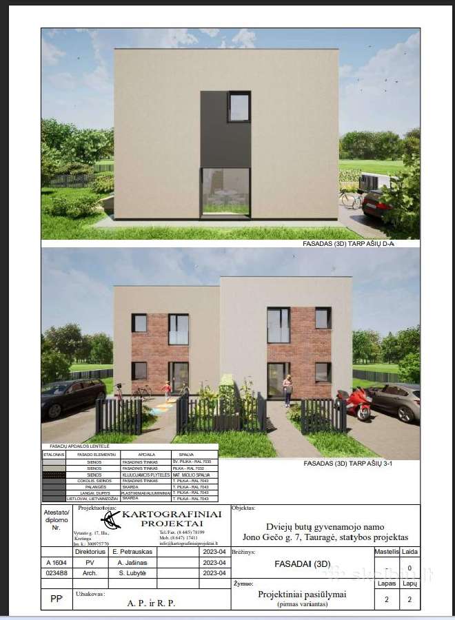 Sklypas Tauragėje su dvibučiu projektu - nuotraukos Nr. 11