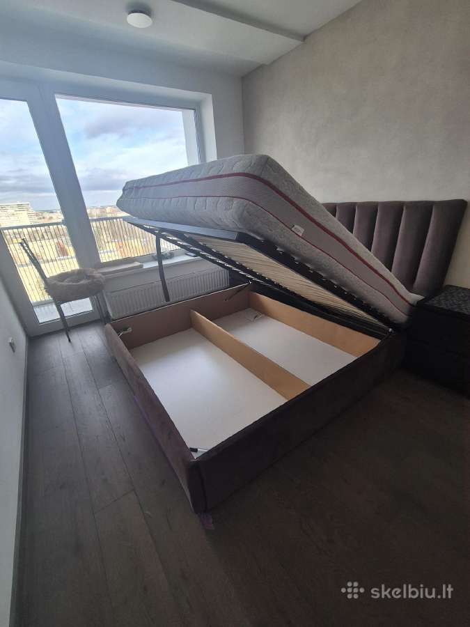 160 cm pločio dvigulė lova su čiužiniu - nuotraukos Nr. 5