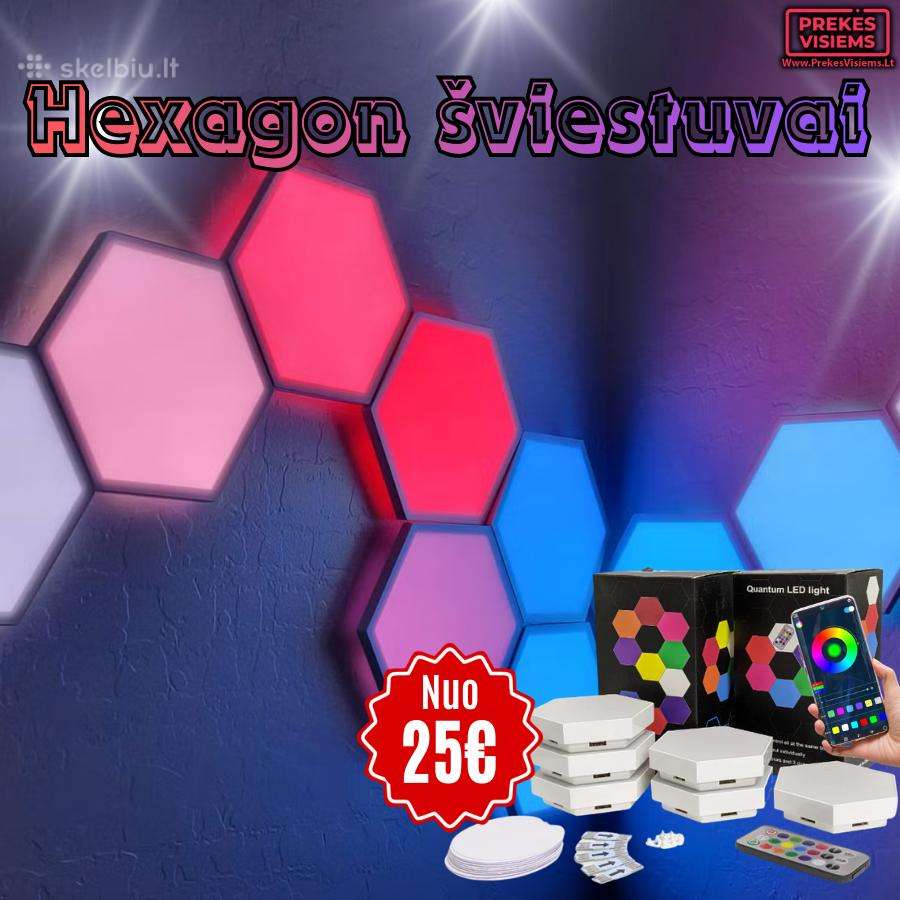 Hexagon šviestuvai