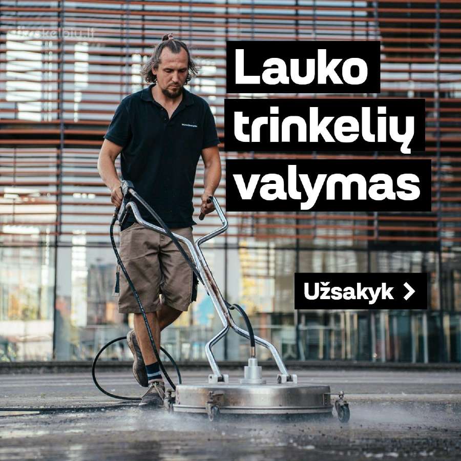 Pasirūpink kiemo švara – rezervuok laiką dabar.