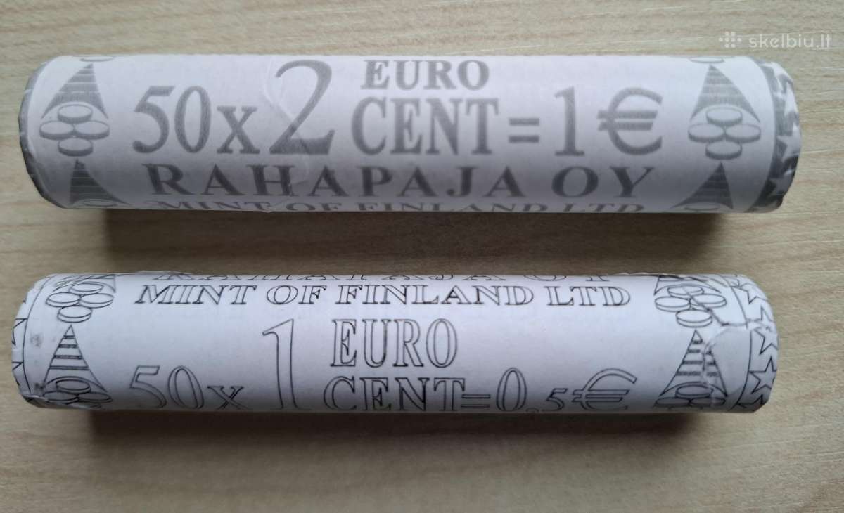 Suomija 2004 m. 1 ct ir 2 ct rolikai - nuotraukos Nr. 2
