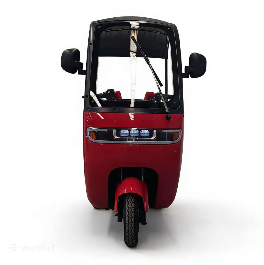 Elektrinis trivietis triratis motoroleris su stogu - nuotraukos Nr. 7