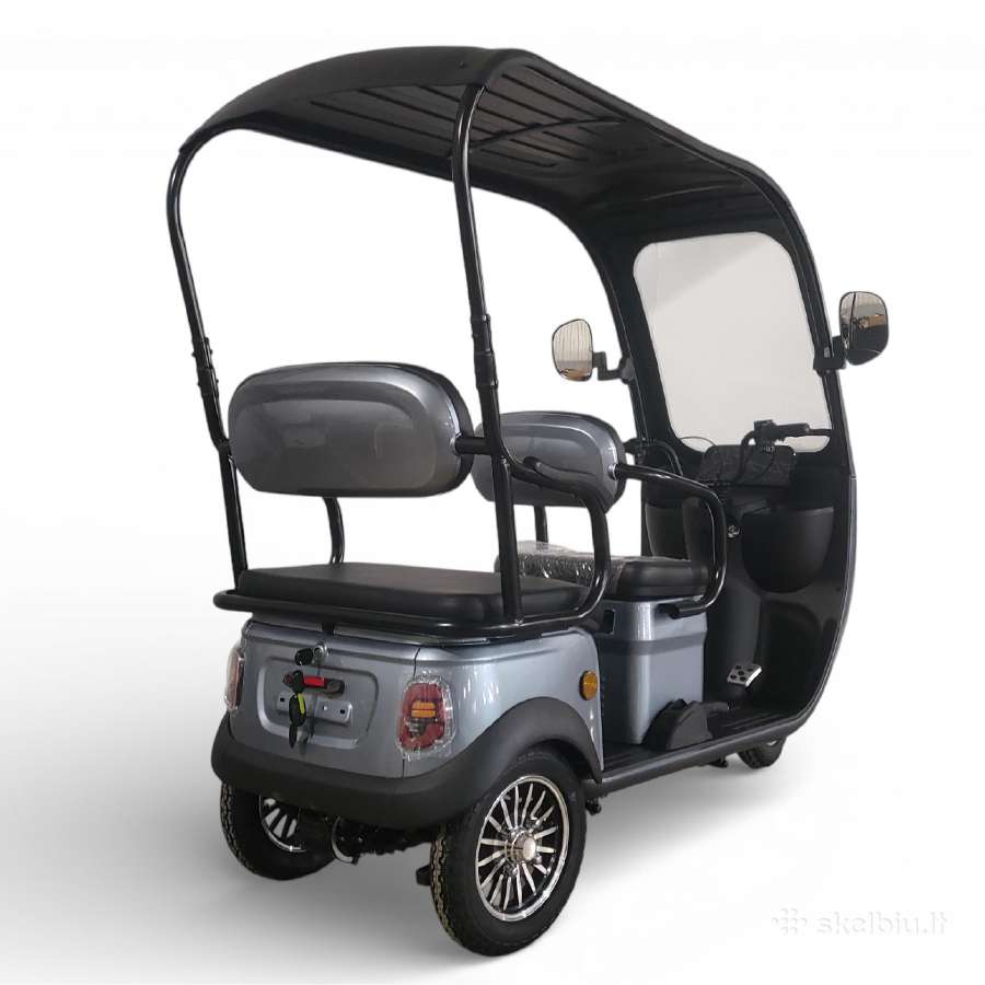 Elektrinis trivietis triratis motoroleris su stogu - nuotraukos Nr. 8