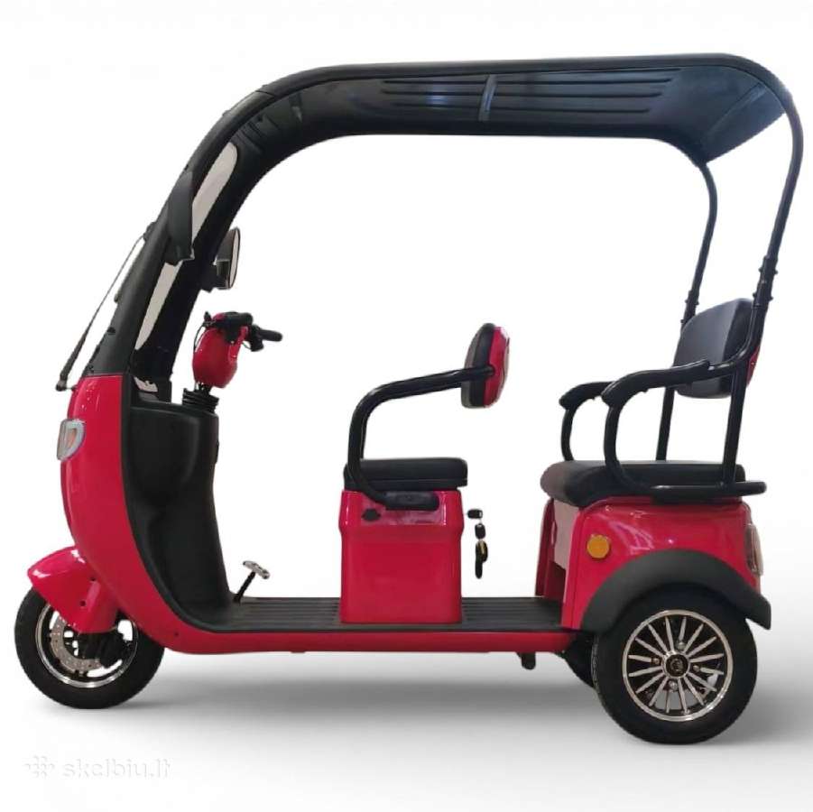 Elektrinis trivietis triratis motoroleris su stogu - nuotraukos Nr. 10