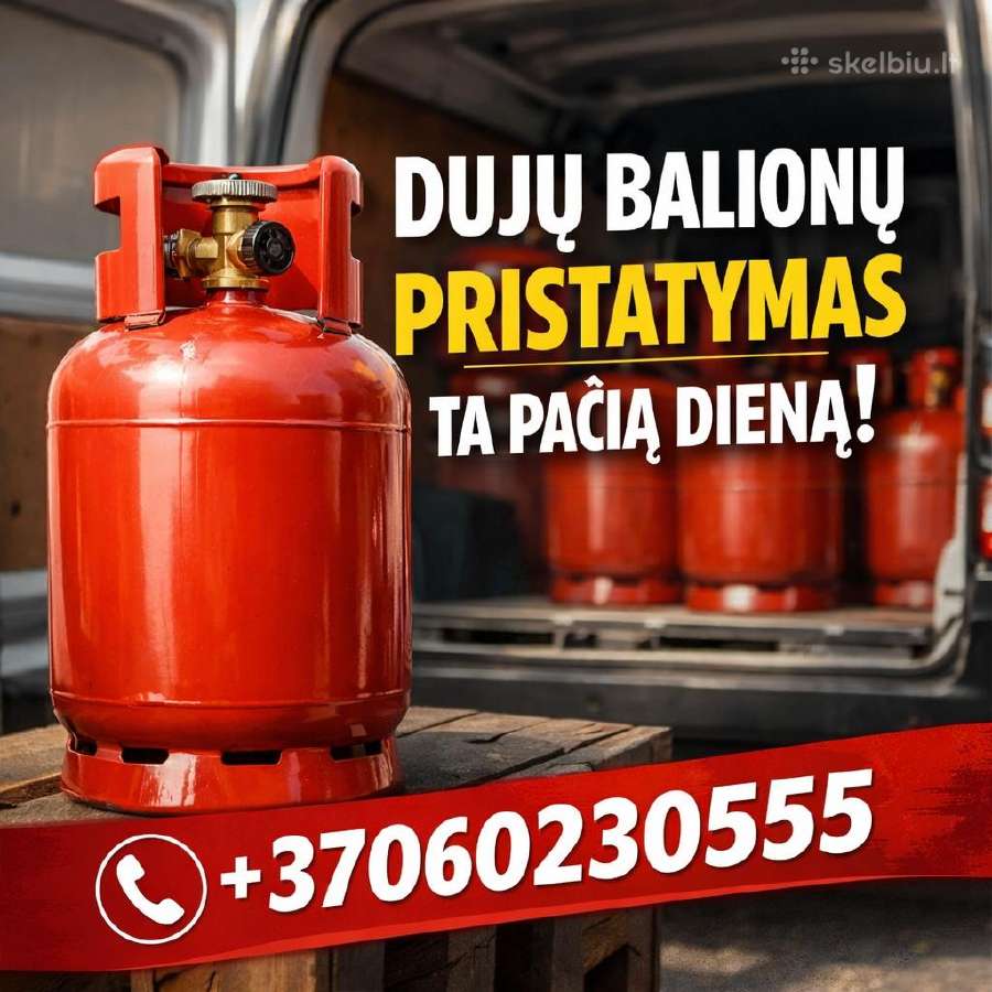 Greitas dujų balionų pristatymas Vilnius/vlnraj - nuotraukos Nr. 2