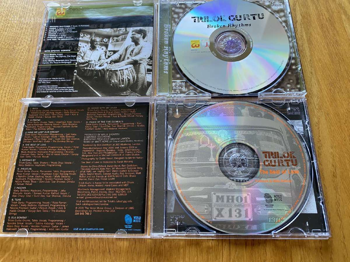 Originalūs Trilok Gurtu kompaktiniai diskai - nuotraukos Nr. 3
