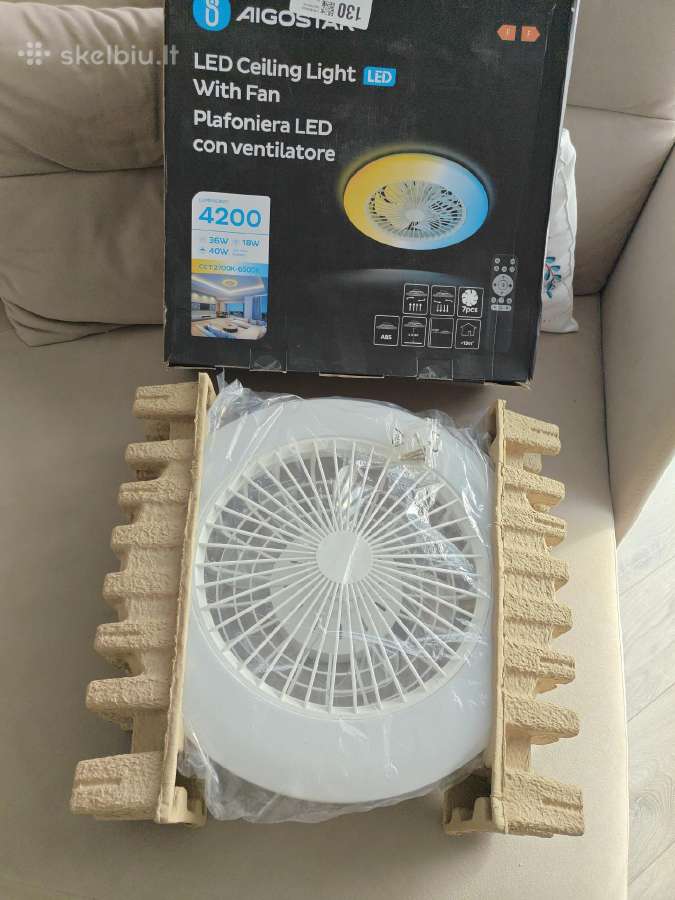 LED lempa su ventiliatoriumi - nuotraukos Nr. 5