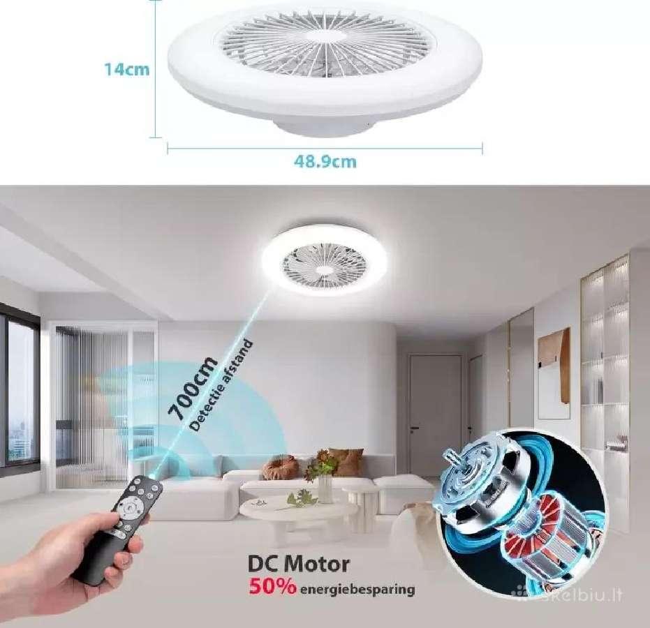 LED lempa su ventiliatoriumi - nuotraukos Nr. 3