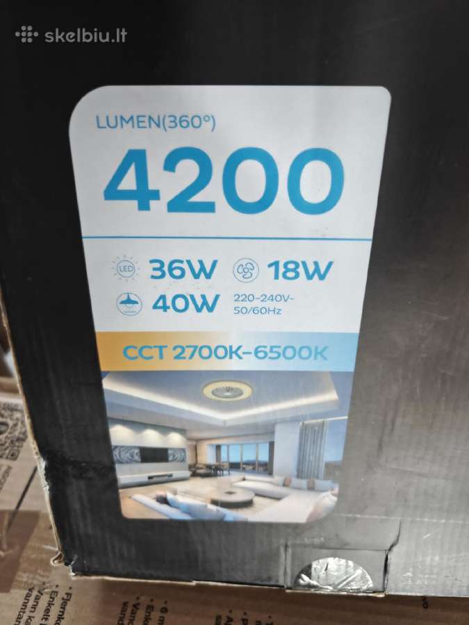 LED lempa su ventiliatoriumi - nuotraukos Nr. 7