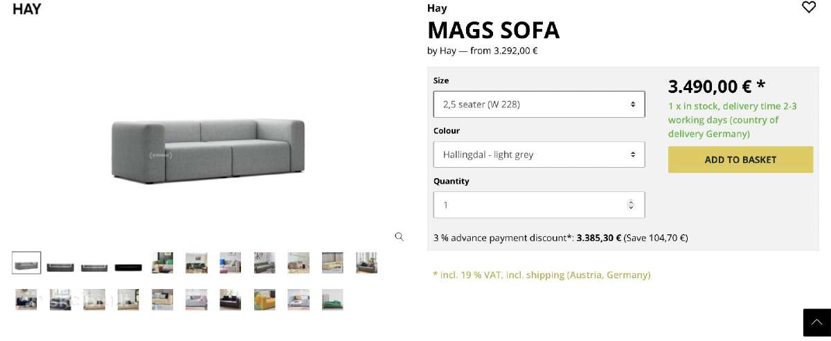 Sofa – Hay “Mags Soft - nuotraukos Nr. 7