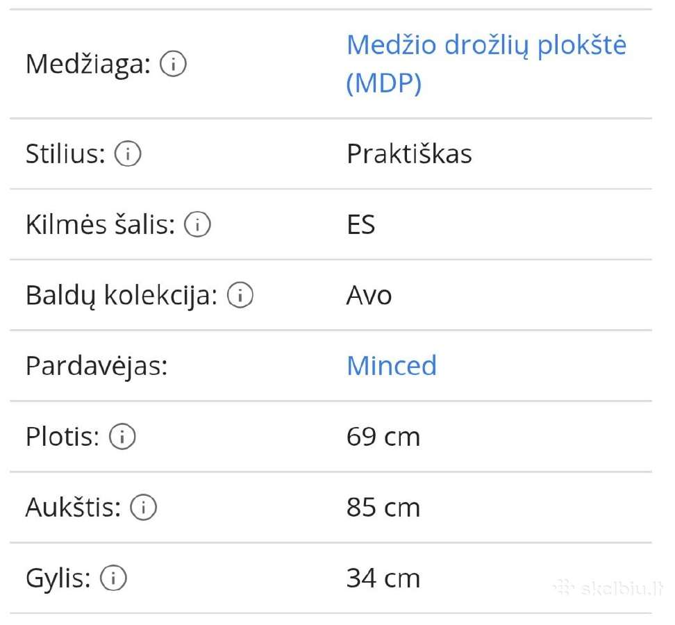Komoda nauja tik surinkta - nuotraukos Nr. 5