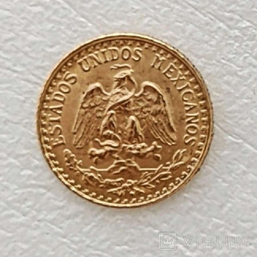 2 Pesai Meksika auksinė moneta
