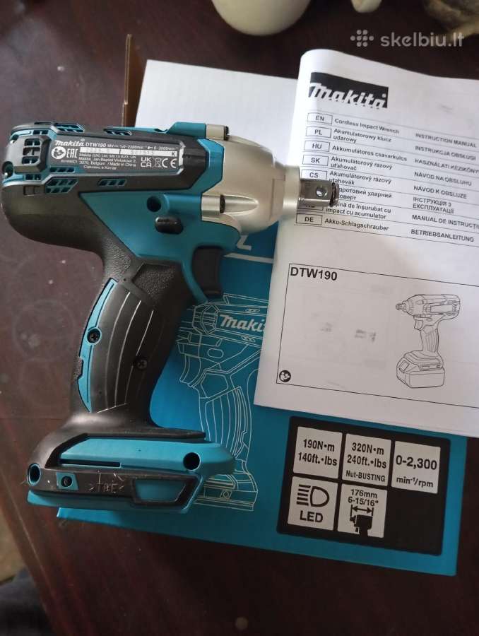 Makita smuginis suktukas Dtw190
