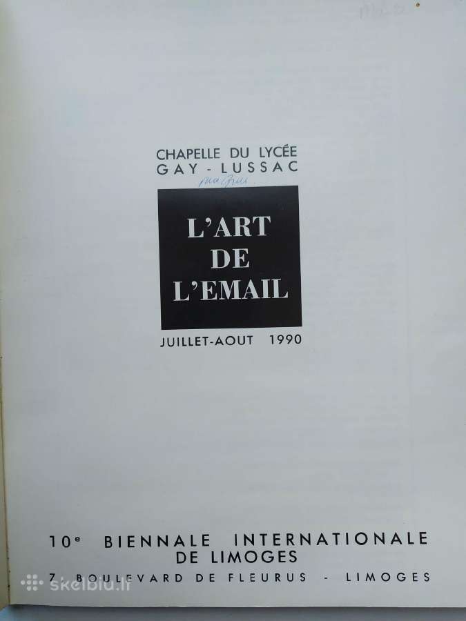 “Lart de lemail – Limoges 1990 - nuotraukos Nr. 2