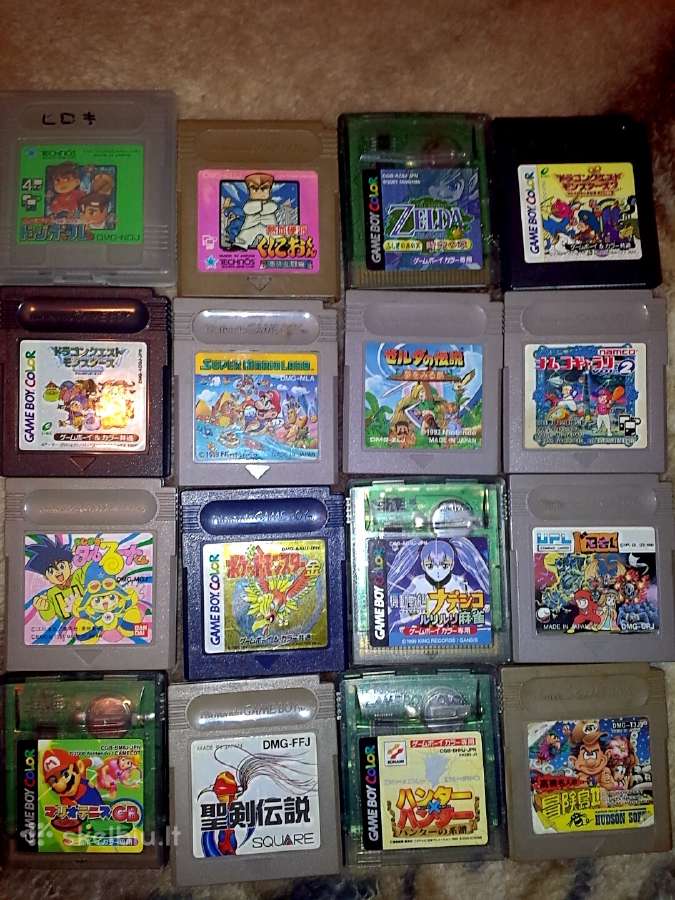 Originalūs Nintendo Gameboy žaidimai