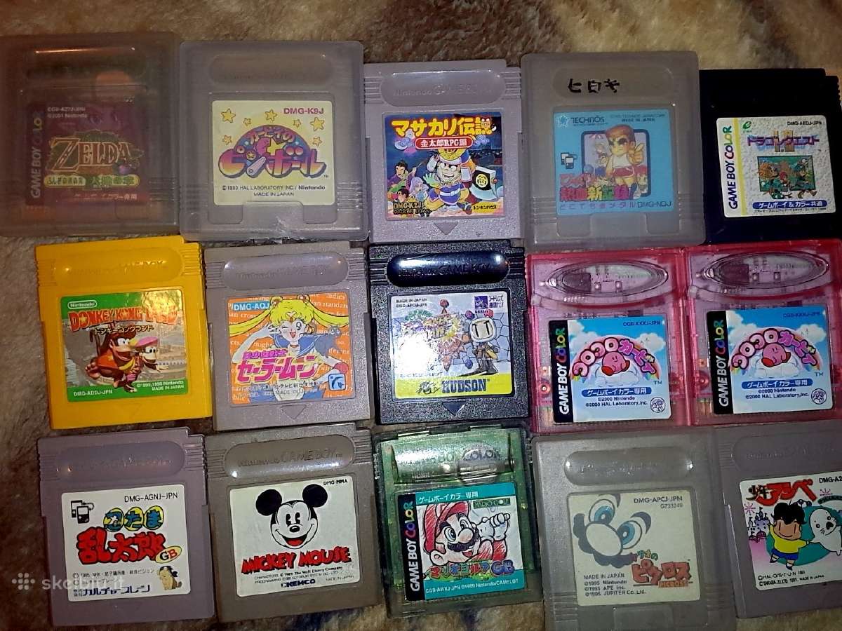 Originalūs Nintendo Gameboy žaidimai - nuotraukos Nr. 2