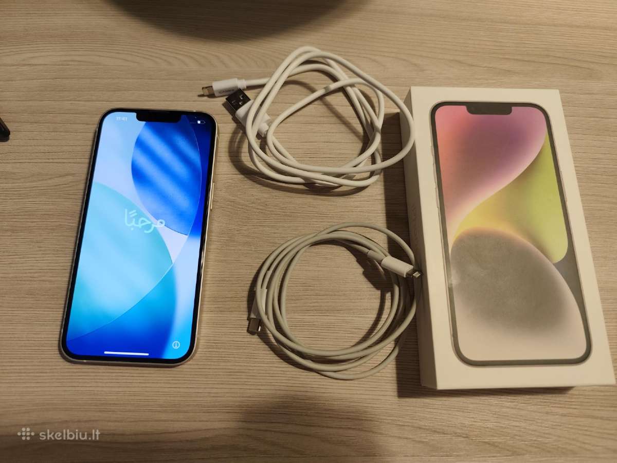 Kaip naujas iPhone 14 128 GB baltas