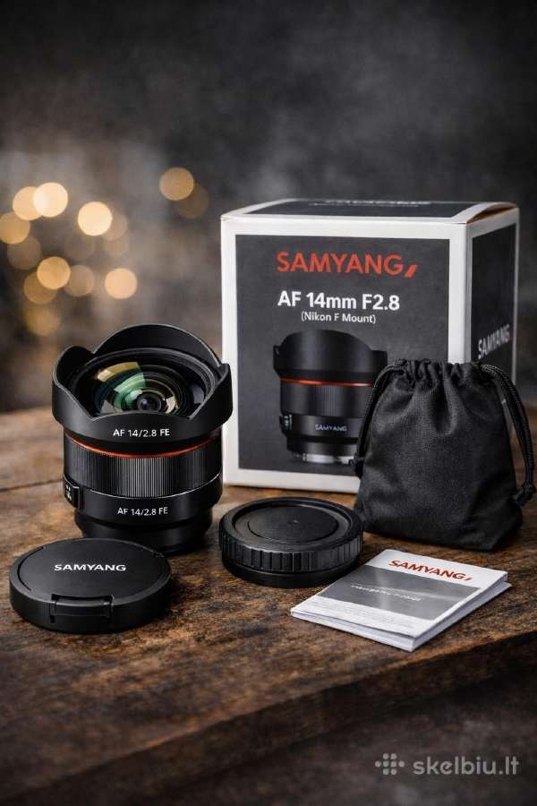 14mm F2.8 Samyang Af (Nikon) kaip naujas