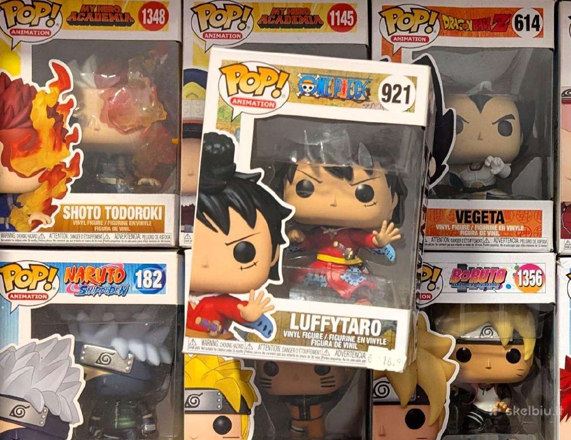 Funko Pop! kolekcija – Dragon Ball, Naruto, ir kt.