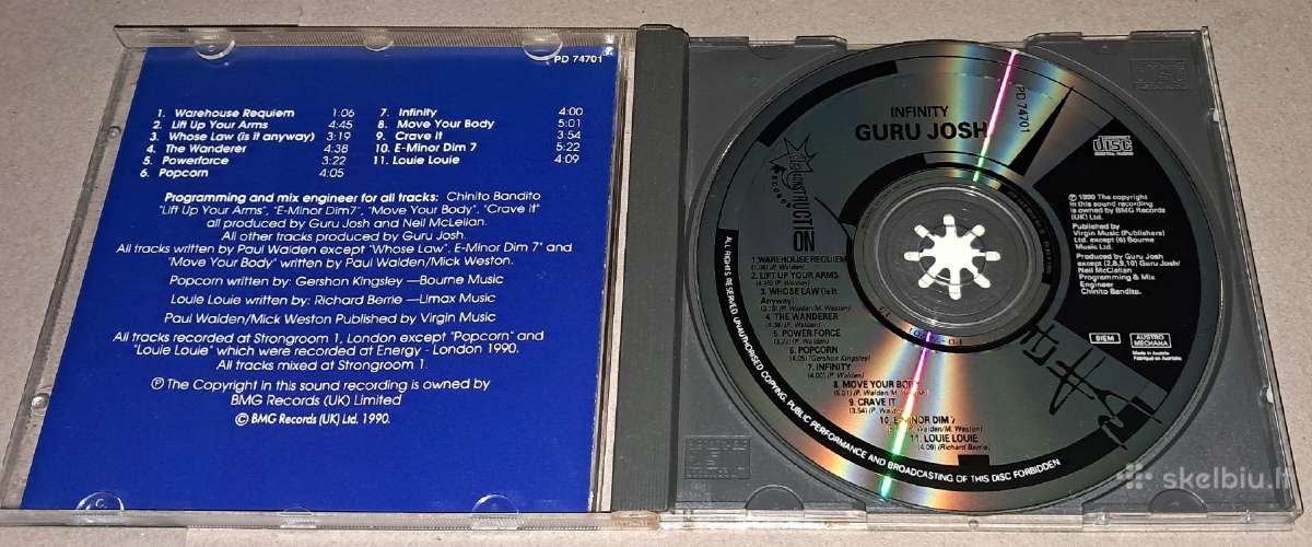 Guru Josh – Infinity (Audio CD) - nuotraukos Nr. 3