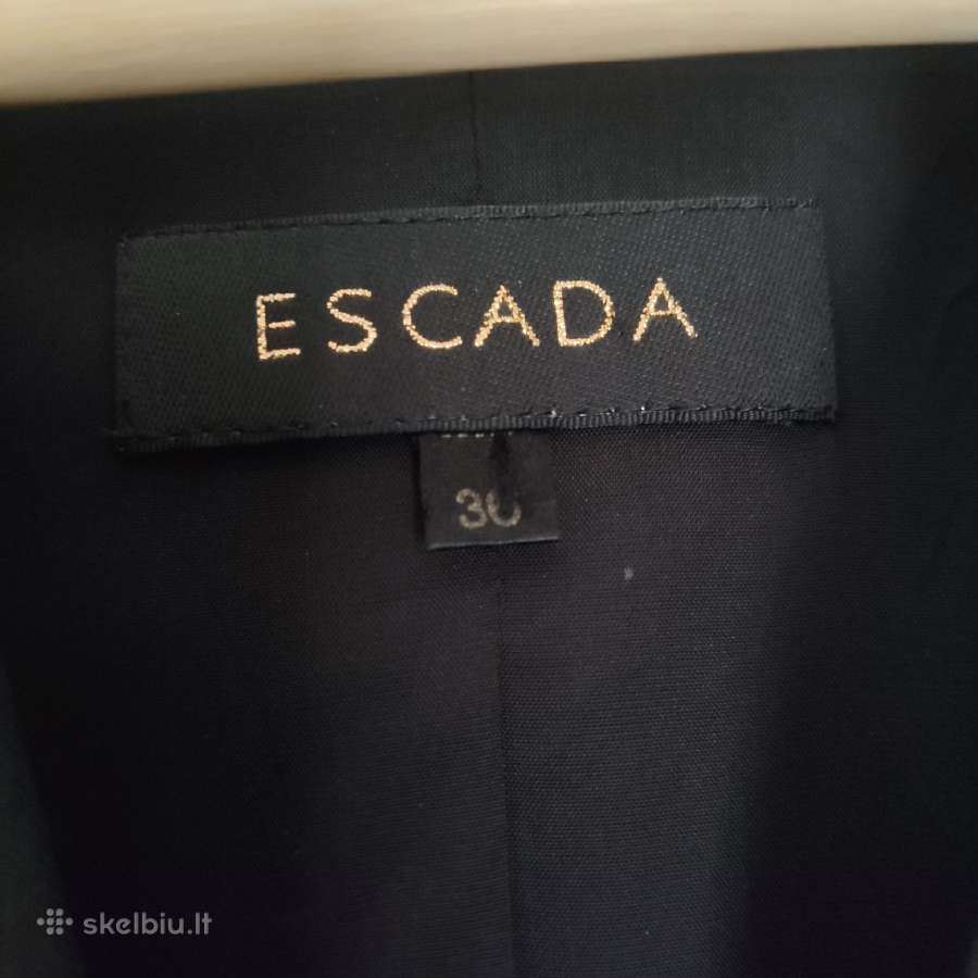 "Escada" juodas vilnos švarkas moteriškas - nuotraukos Nr. 4