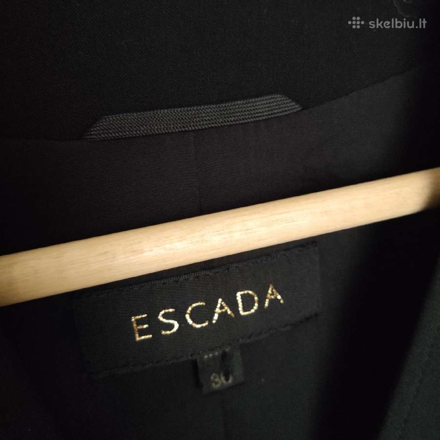 "Escada" juodas vilnos švarkas moteriškas - nuotraukos Nr. 13