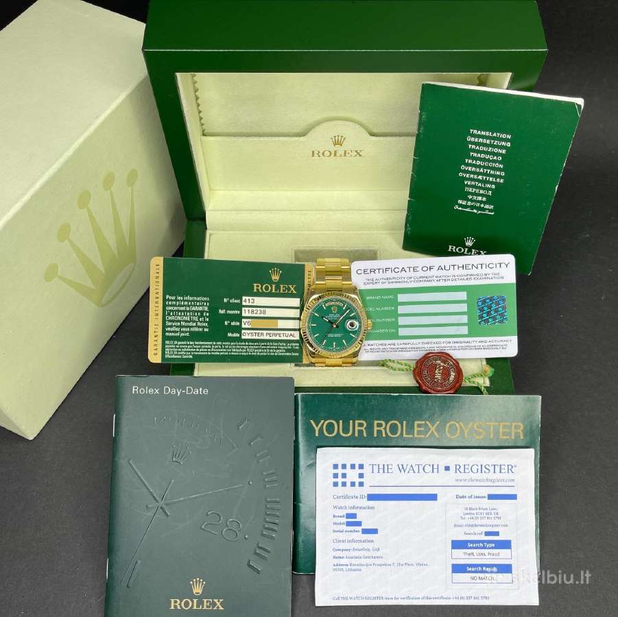 Rolex day date 36 gold - nuotraukos Nr. 12