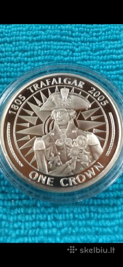Moneta Gibraltar 2005m. 5 svarai, sidabras(.925)