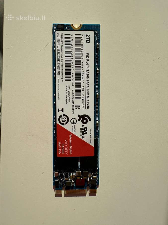 Western Digital Wd Red Sa500 2tb M.2 Sata SSD