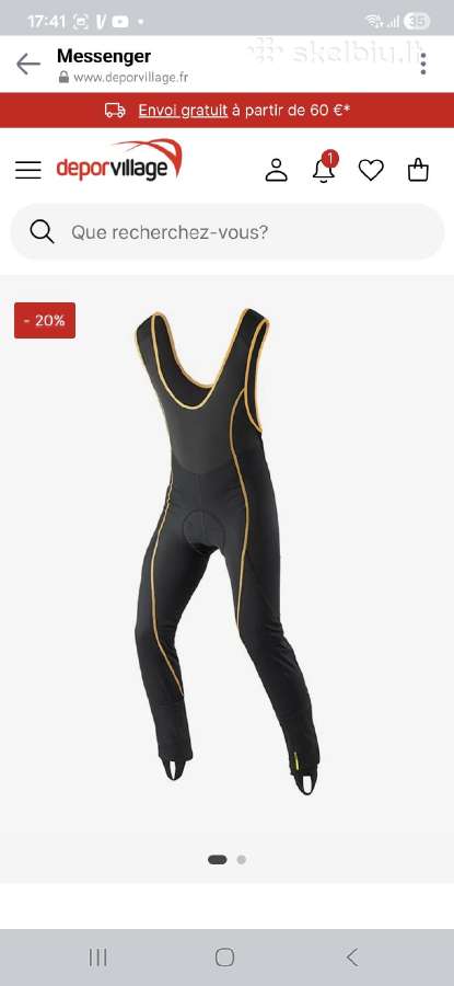 Mavic Ksyrium Pro Thermo dviratininko kelnės