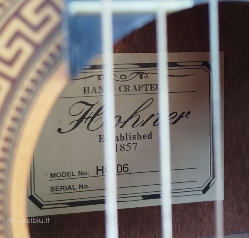 Hohner klasikine gitara - nuotraukos Nr. 3