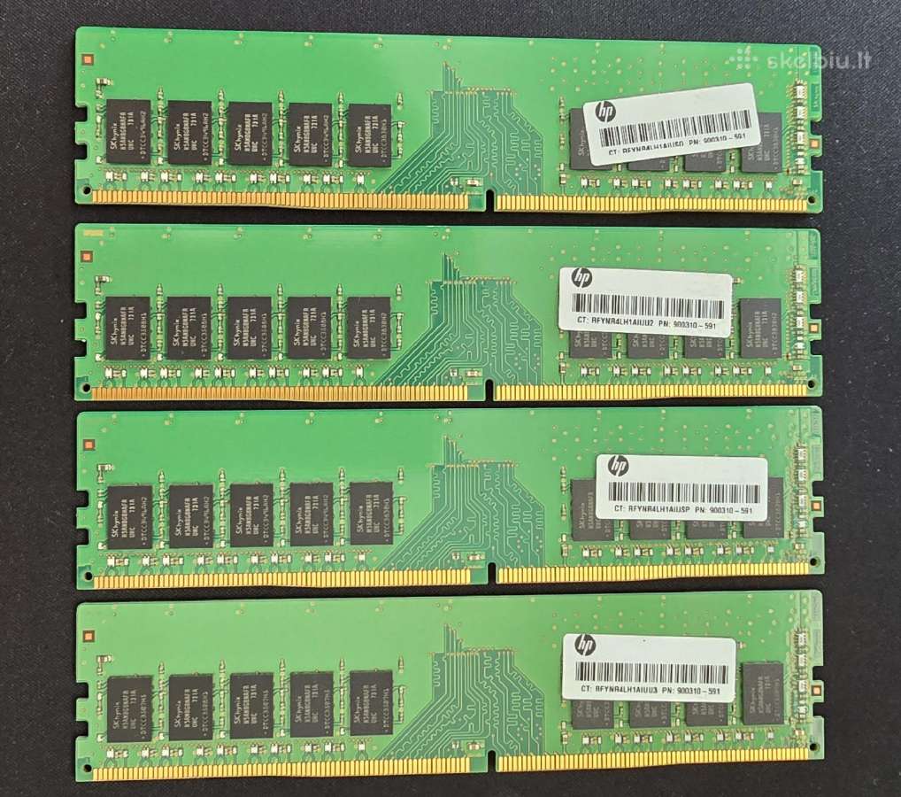 Sk Hynix 4x8gb Ddr4-2400 Ecc Unregistered Udimm