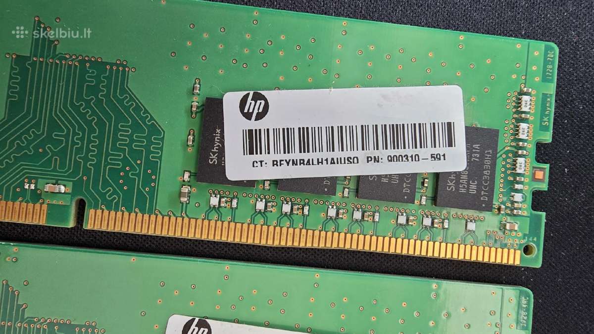 Sk Hynix 4x8gb Ddr4-2400 Ecc Unregistered Udimm - nuotraukos Nr. 2