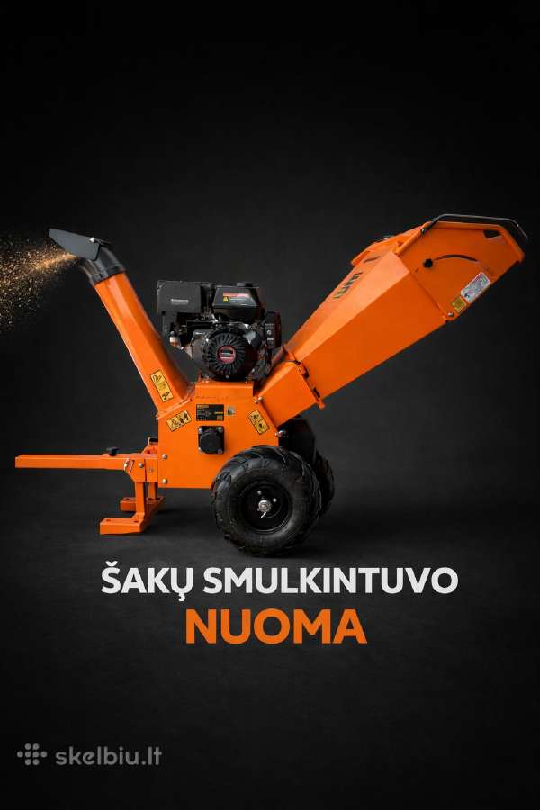 Šakų smulkintuvo nuoma 60€