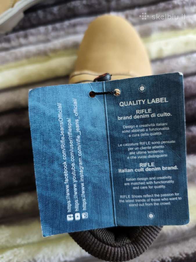Rifle Jeans vaikiški 35 dydžio aulinukai - nuotraukos Nr. 7