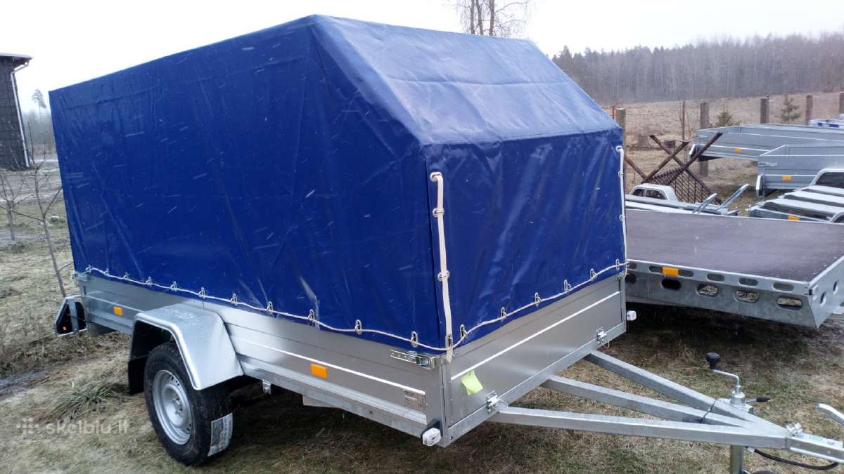 3,3 x 1,5m sustiprintos linijos linginė priekaba - nuotraukos Nr. 22