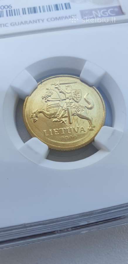 2009m. 20 centų moneta Ms 64 Mint Error