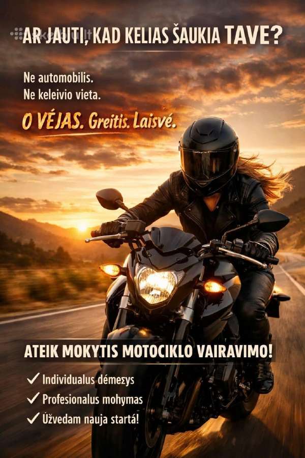 Motociklo vairavimo mokymas