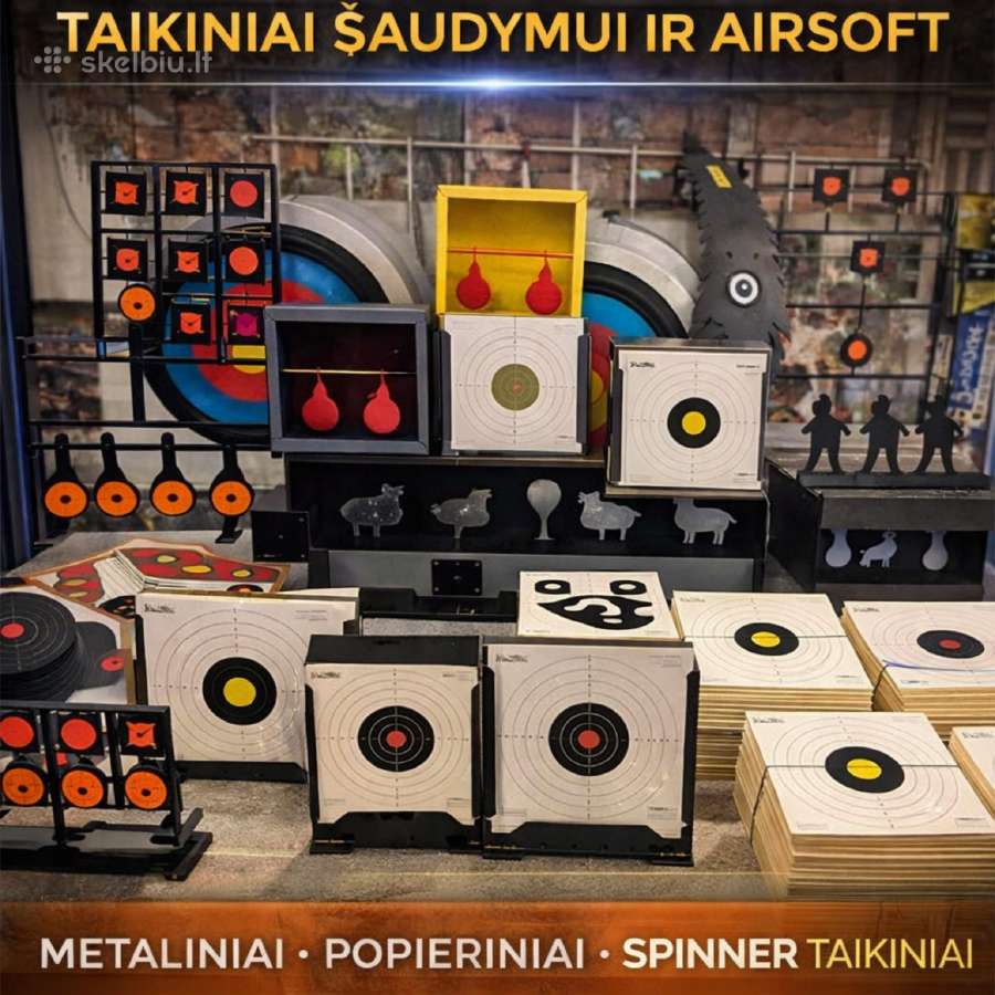 Taikiniai šaudymui, spinner taikiniai, gaudyklės - nuotraukos Nr. 3