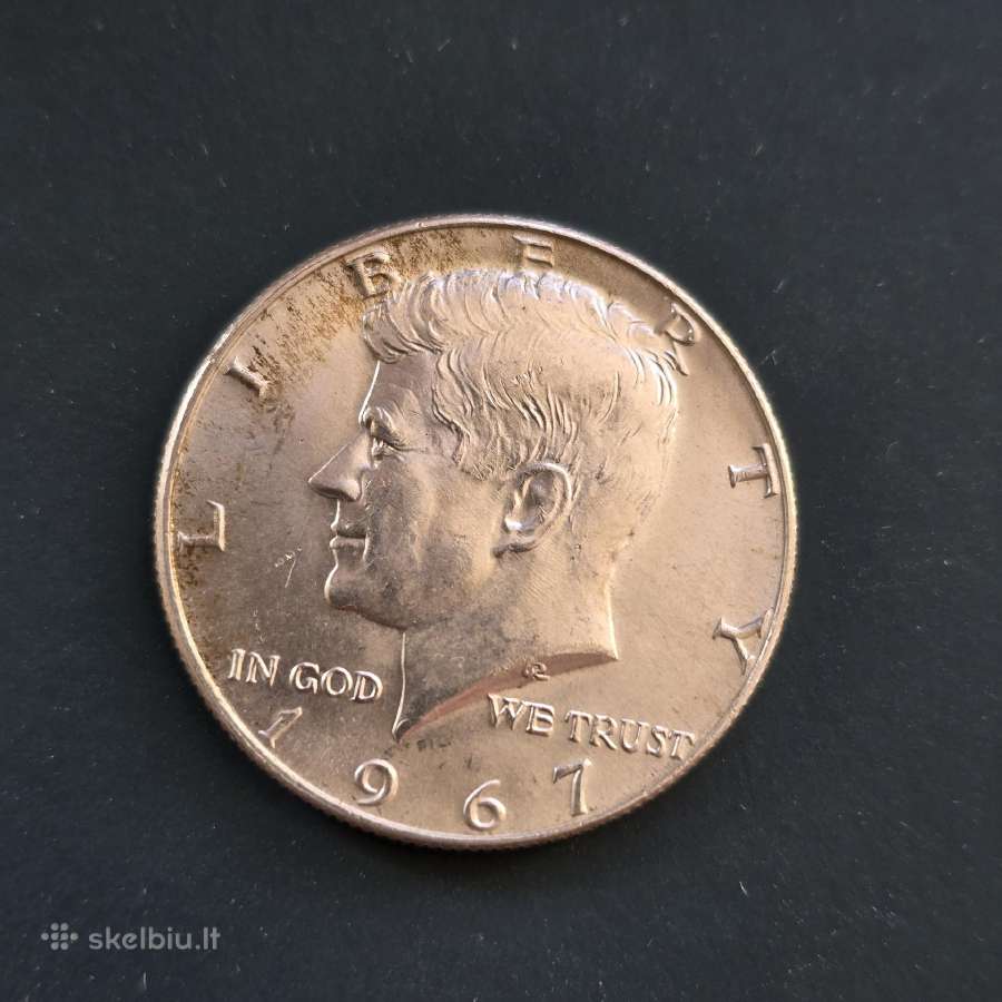 JAV Usa 1967 half dollar Ag400