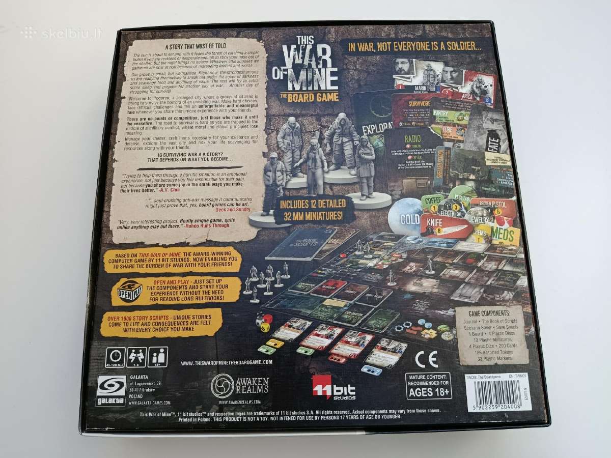 This War of Mine stalo žaidimas - nuotraukos Nr. 2