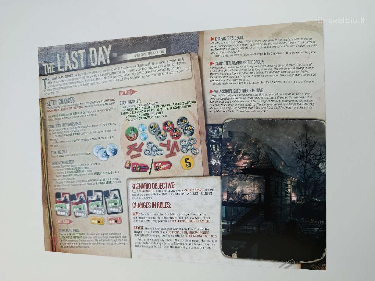This War of Mine stalo žaidimas - nuotraukos Nr. 7