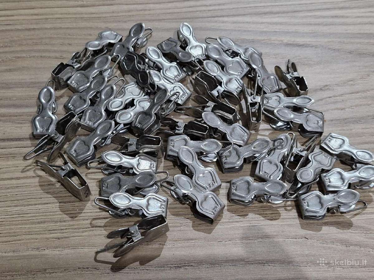 Senoviniai užuolaidų segtukai 46vnt. - nuotraukos Nr. 3