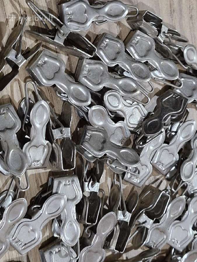 Senoviniai užuolaidų segtukai 46vnt. - nuotraukos Nr. 2
