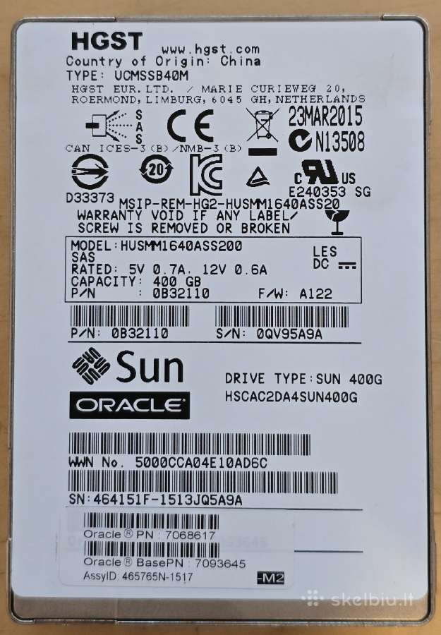 2.5" Sas SSD 200gb 3.84tb 7.68tb 15.36tb 30.72tb - nuotraukos Nr. 21